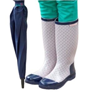 VINEYARD VINES | Printed Whalie Flamingo Rainboots